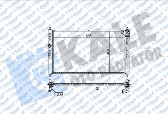 KALE 354295 Radyator Al/Pl/Brz C4-Peugeot 4008-Mitsubishi Asx-Lancer Viii